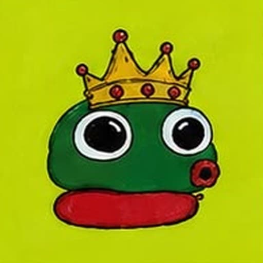 Blob Pepe #0001 — Golden Crown