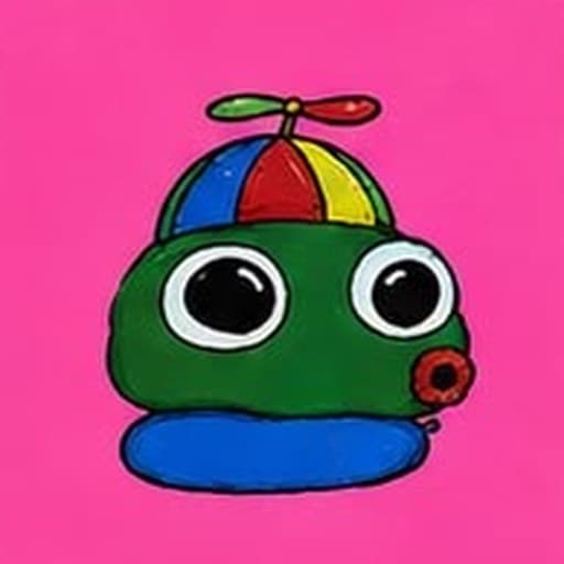 Blob Pepe #0002 — Propeller Beanie