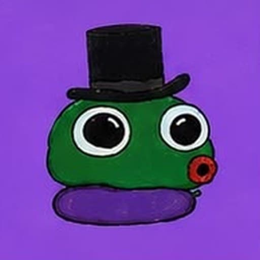 Blob Pepe #0005 — Top Hat